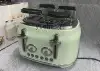 XL Four-Piece Automatic Multi-Functional Toaster Toaster Household Toasted Bread Breakfast Machine Retro 2