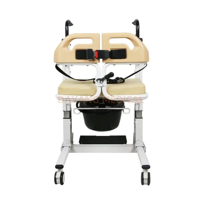 Electric Transfer Lift Commode Chair Carbon Steel Wireless Remote Control Waterproof Bath Chair for Disabled Elderly Patient 4