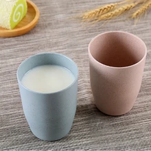 1pcs Breakfast Milk Juice Drinking Cup Simple Wheat Stalk Mouthwash Cup Brushing Cup  Home Bathroom Accessories
