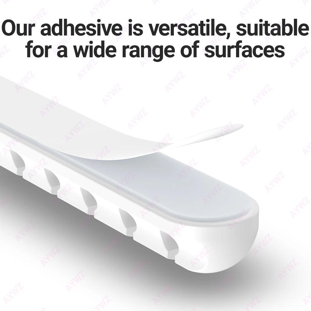 Set 62 Supporti Autoadesivi Per Cavi: Clip Organizza Cavi Per Scrivania, USB, Alimentazione - Adesivo Forte