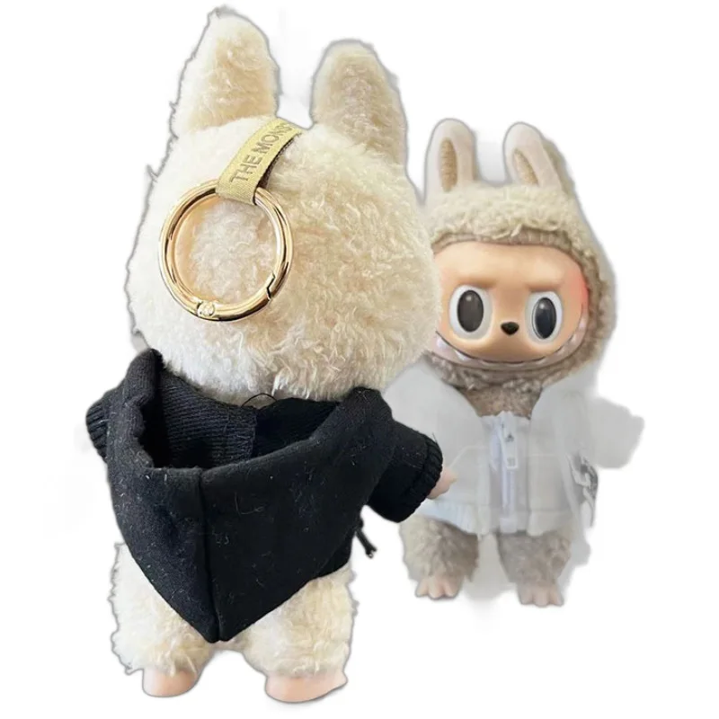 Stylish Cool Zip-up Sweatshirt for 17cm Labubu Idol Dolls