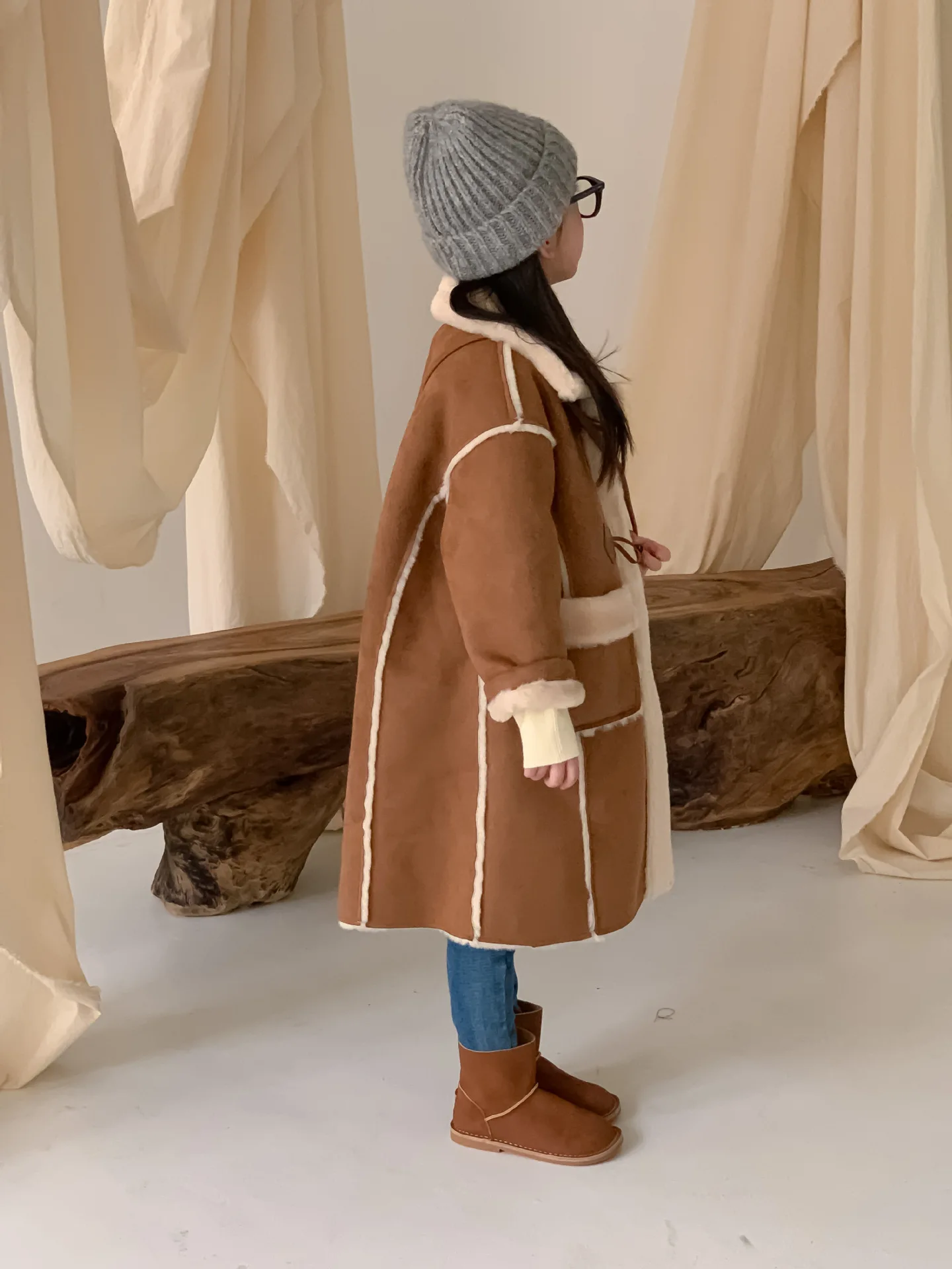 Girls Coat New Winter Thickened Long Coat - Uniqwear