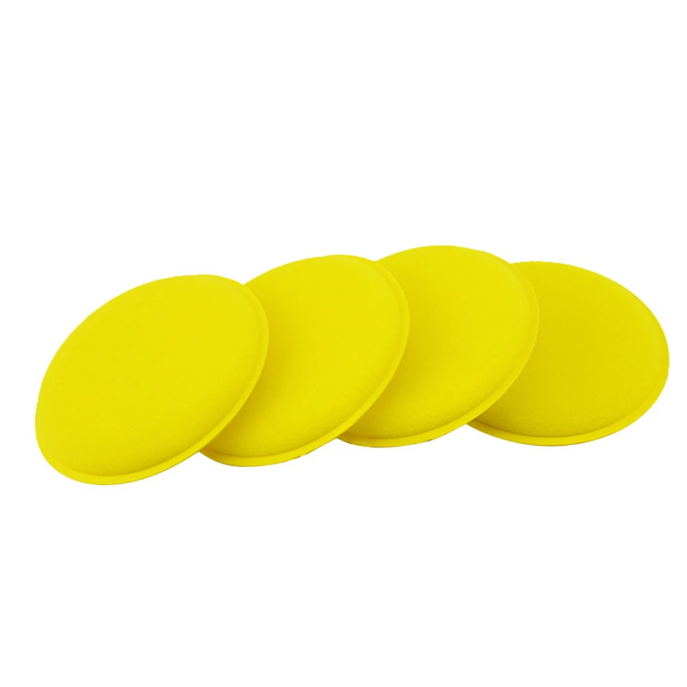 

12pcs Car Auto Wax Polish Foam Sponge Hand Soft Wax Yellow Sponge Pad Waxing Towel Sponge Brush Car Paint Care Cleaning