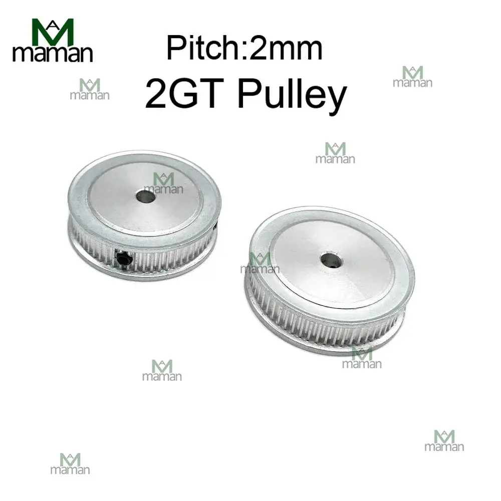 Timing Belt Pulley Timing Pulley 2GT Pulley 55T 60T 70T 72T 80 Teeth AF Aluminum Synchronous Wheel Bore 4/5/6/6.35/8/10/12/12.7/14/15mm Timing Belt Wide 6/10mm