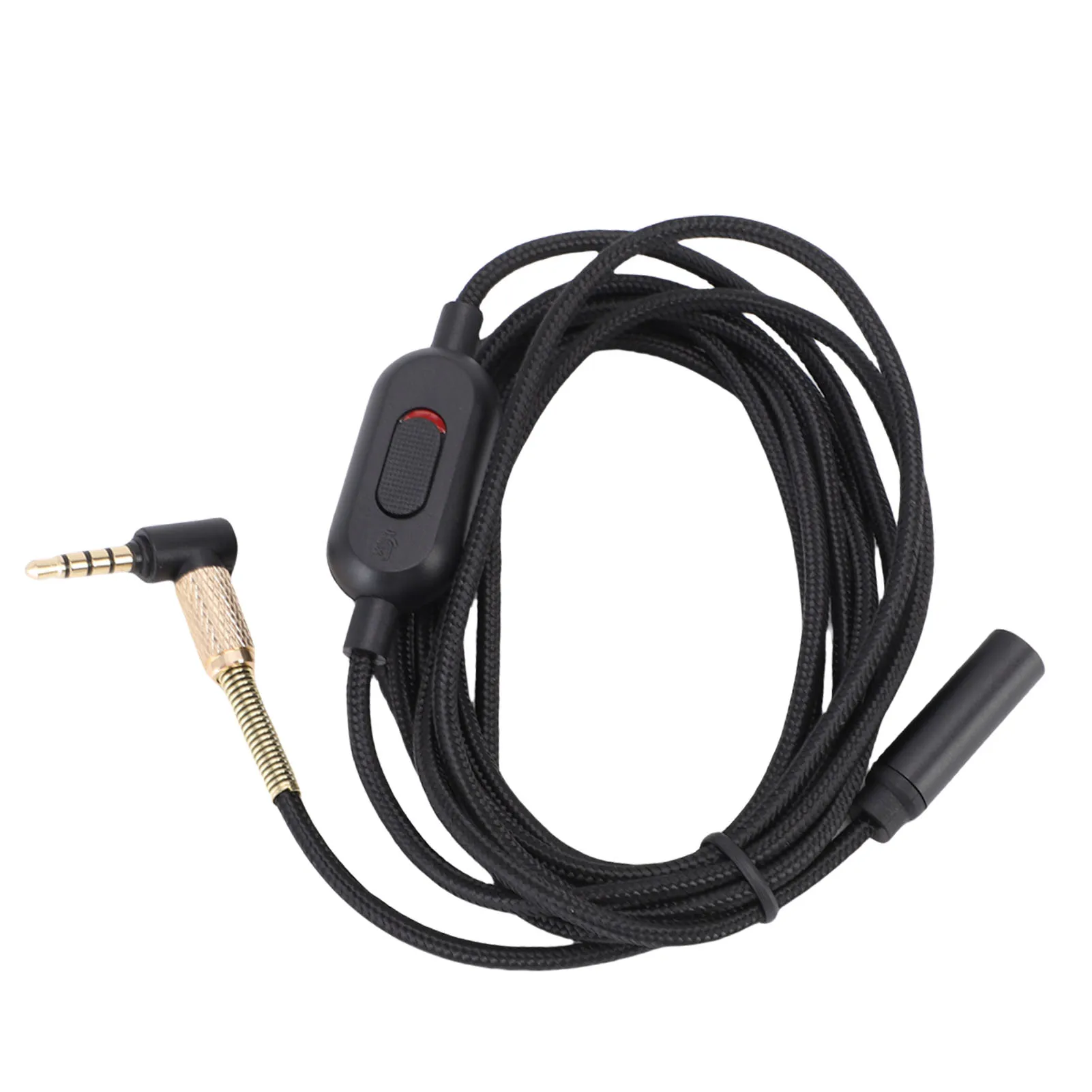 Headphone Extension Cable 3.5mm Sound Stereo Extender Cord Nylon Wire with Volume Control for Earphones Earphone Extension Cable