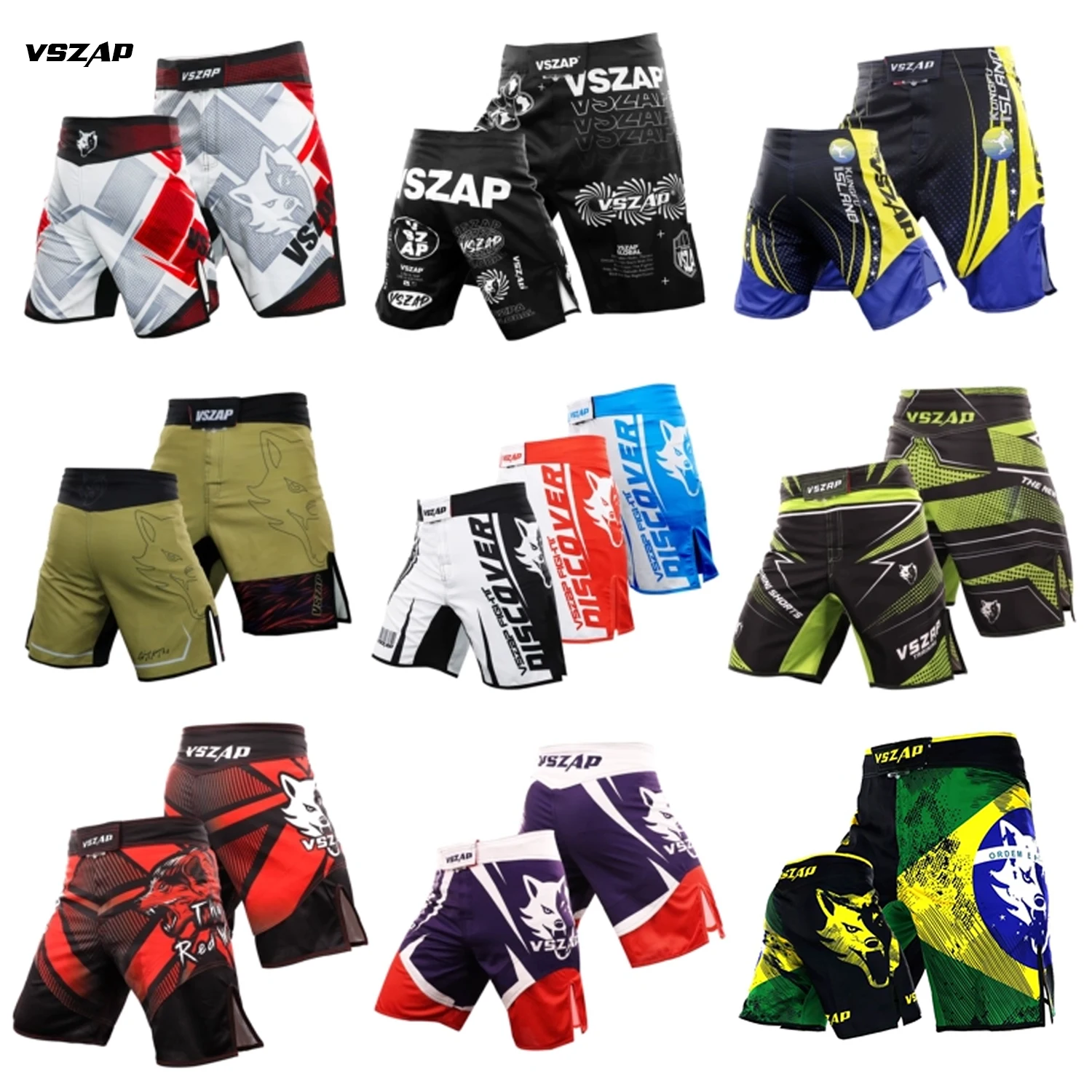 Rashguard Géométrique Valor Fightwear - Noir/Orange, Sans Gi Pour BJJ/MMA
