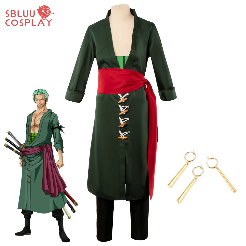 SBluuCosplay Anime Roronoa Zoro Cosplay Costume Clothes Full Set Custom ...