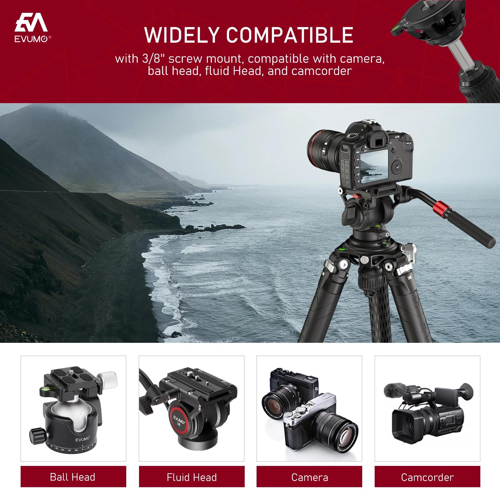 75mm Universal Bowl Tripod Adapter Retractable Half Ball Bowl Leveler Adapter for Tripod Ball Head Fluid Hydraulic Head, camera adapter, tripod ball head, camera head adapter