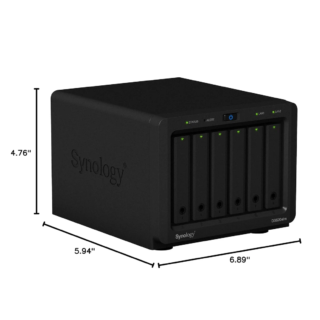 시놀로지 6베이 2.5인치 NAS 디스크스테이션 DS620슬림 (디스크 미포함)