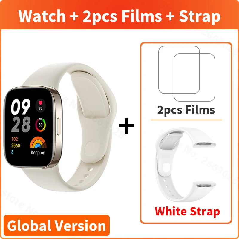 Xiaomi Redmi Watch 3 GPS White, CSmobiles