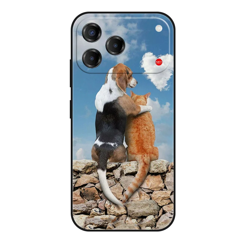 Sleek Black Matte Fashion Phone Case - Slim Soft TPU