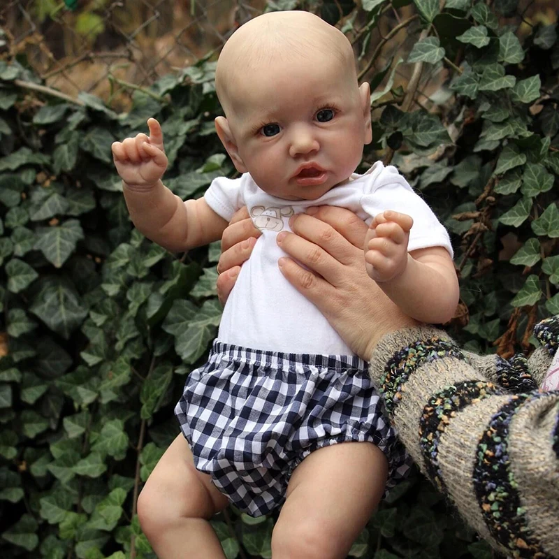 

Realistic Saskia Reborn Baby Dolls Hand Drawing Hair Girls Full Silicone Doll Soft Stuffed Bebe Reborn Bonecas Gift