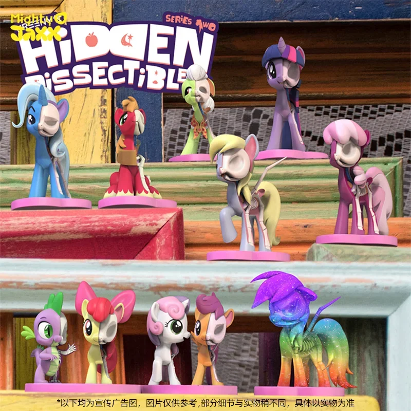 Hasbro My Little Pony Blind Box Toy Mighty Jaxx Freeny's Hidden Dissectibles Series Two Action Figure Collection Ornament Gifts