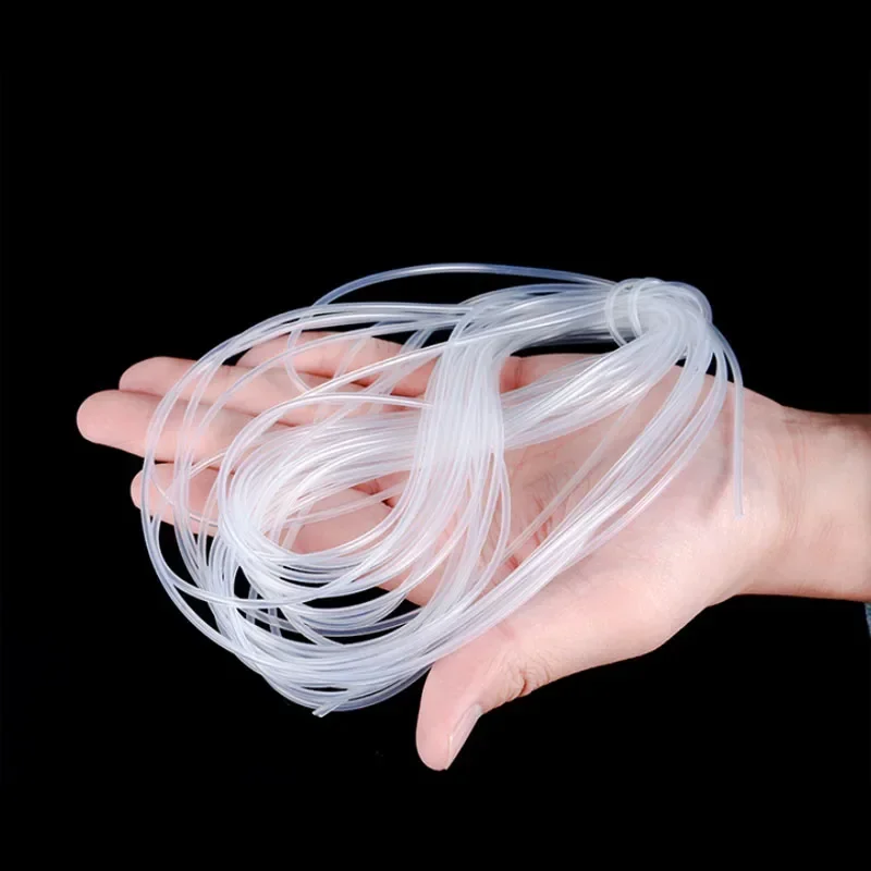 Food Grade Tube Pipe Heat Temperature Resistance Nontoxic Transparent Flexible Silicone Tubing ID 0.3 0.4 0.5-4 5 6 mm silicone tube