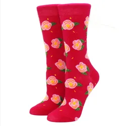 Harajuku Cotton Cartoon Pattern Unisex Socks - Funny & Happy Kawaii Design - EU 37-44 (47)