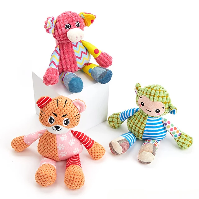 New Pet Toy Dog Interactive Plush Toys Bite Grinding Teeth Clean Teeth Bite Resistant Vocal Animals Pet Plush Toy Supplies 5