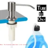 Sink Soap Dispenser Extension Tube Kit 45Inch with Check Valve, No Need to Fill the Little Bottle Again 5