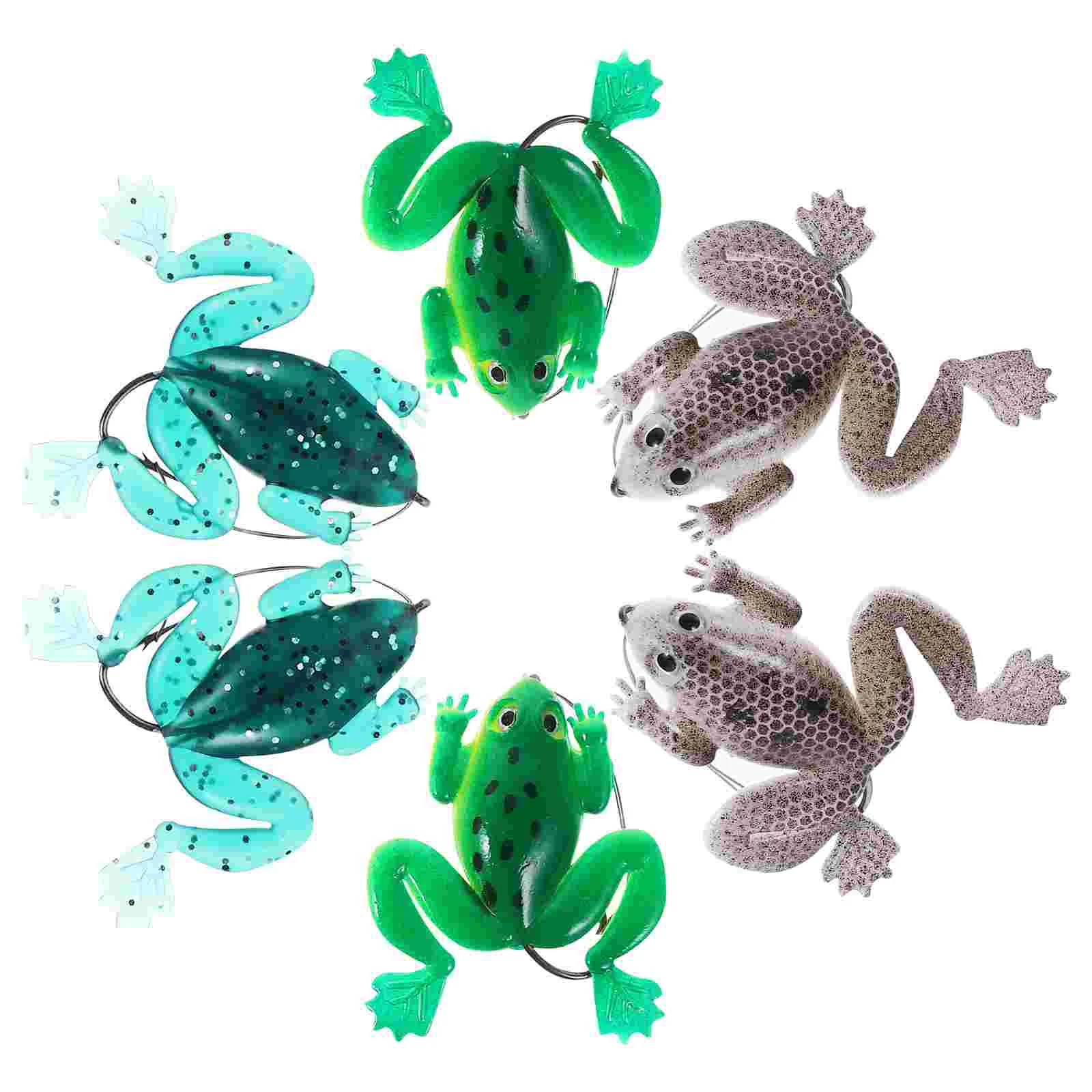 

6PCS 6CM 5G Fishing Lures with Hook Lifelike Fishing Baits Simulated Shaped Fishing Lures Outdoor Sports Fishing Gear PVC