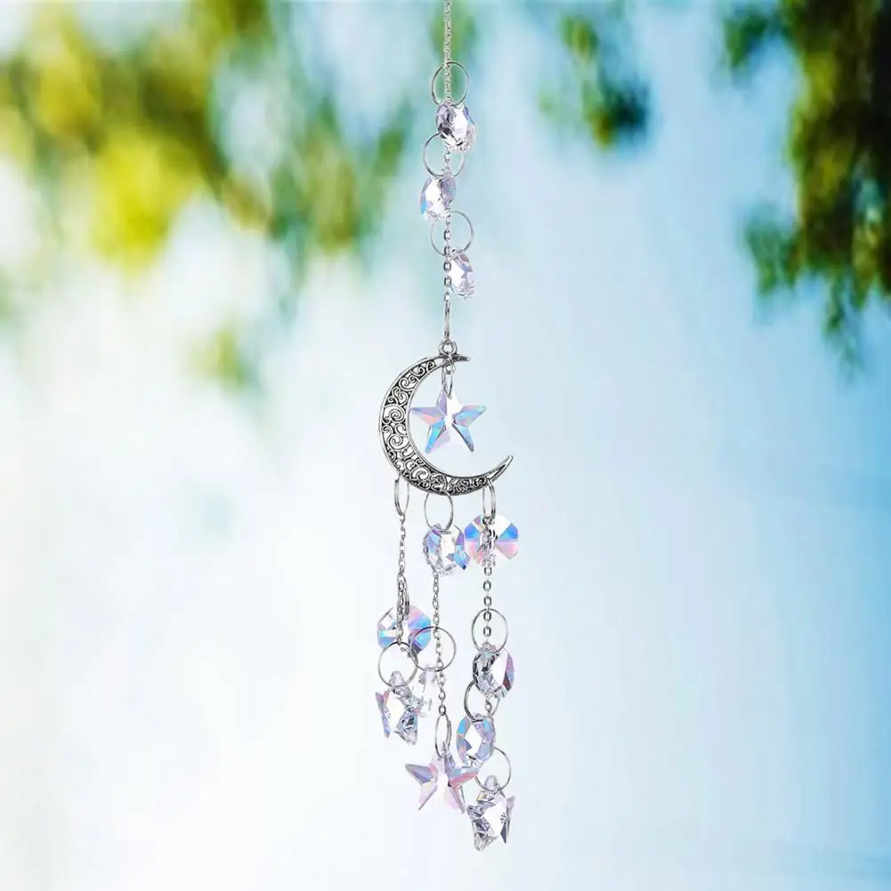 Suncatcher Decor Faux Crystal Hanging Prism Pendant