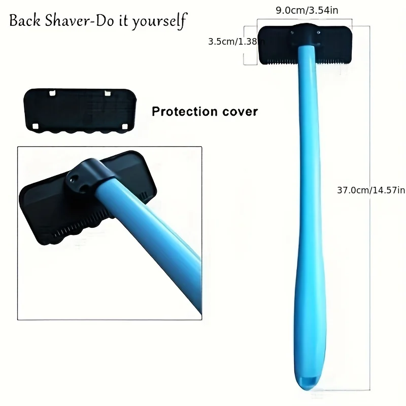 Mens Manual Back Shaver Single-Blade Head