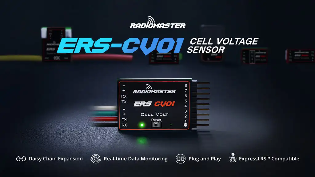 ERS-CV01 - Precision Cell Voltage Sensor for compatible ExpressLRS PWM Receivers
