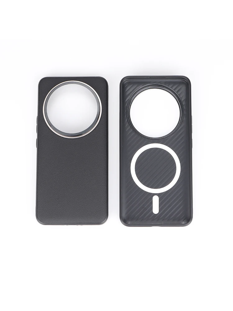Leather Magnetic Shockproof Phone Case with TPU Edge