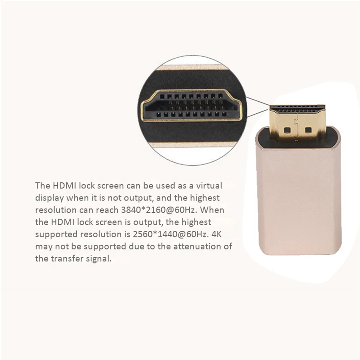 Hdmi Bloqueio de Tela Sinal Suporte Kvm Hdmi2.0 Adaptador Virtual Edid Ddc Dummy Plug para Display Hdmi 6x - Imagem 4