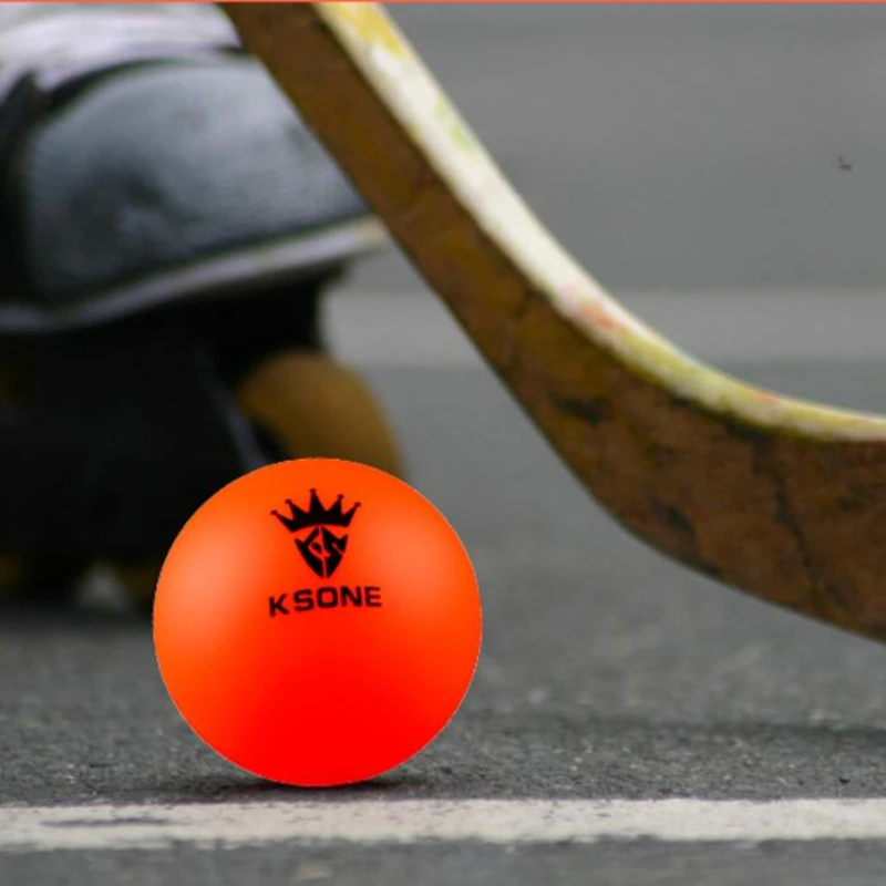 1PCS  65mm Hockey Wear Resistant Rubber Team Street Hockey Game Professional Training Ball Hockey Fans Practice Roller Land Ball 2