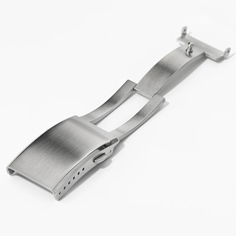 Watch Clasp 16mm 18mm 20mm 22mm Silver/black Folding Safety Milled Clasp Replacement Stainless Steel Deployant Watch Buckle watch buckle clasp watch buckle