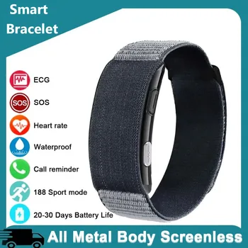 VITRO NO Screen Lightweight Smart Bracelet ECG SOS Heart Rate Blood Pressure Sports Fitness Waterproof Screenless Smartwatch 1