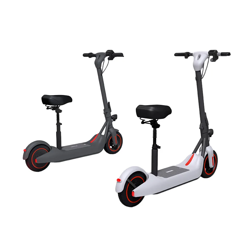 800W 48V 15Ah Two Wheel 8.5/10Inch Kick Scooter with Seat Foldable Adult Electric Scooters custom iscooter ix4 electric scooter adults 10inch anti skid off road pneumatic tire kick scooter 15ah 800w max speed 45km h scooters