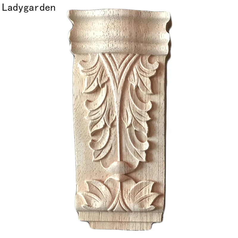 

Винтажный резной деревянный кронштейн, Классическая резиновая аппликация, Ретро Декор для мебели, деревянные фигурки, миниатюрные украшения