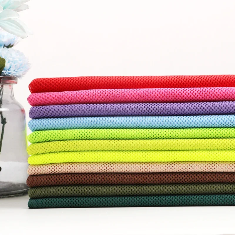 Mesh Fabric 155x45cm 2x2 Low-stretch For Sewing Mosquito Net Curtain T-shirt Sportswear Knitted Lining