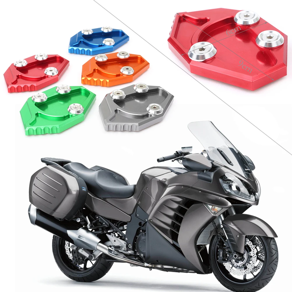 

Kickstand Foot Side Stand Extension Pad Support Plate For Kawasaki ZX14R /ZZR1400 2007-2014 & GTR1400 CONCOURS 14 2008-2014