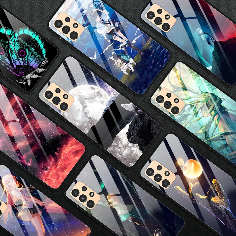 For Meizu Note 8 9 Case X8 M8 Tempered Glass Starry Marble Hard Back Cover for Meizu X8 / M8 Phone Cases Note8 Note9  Protective