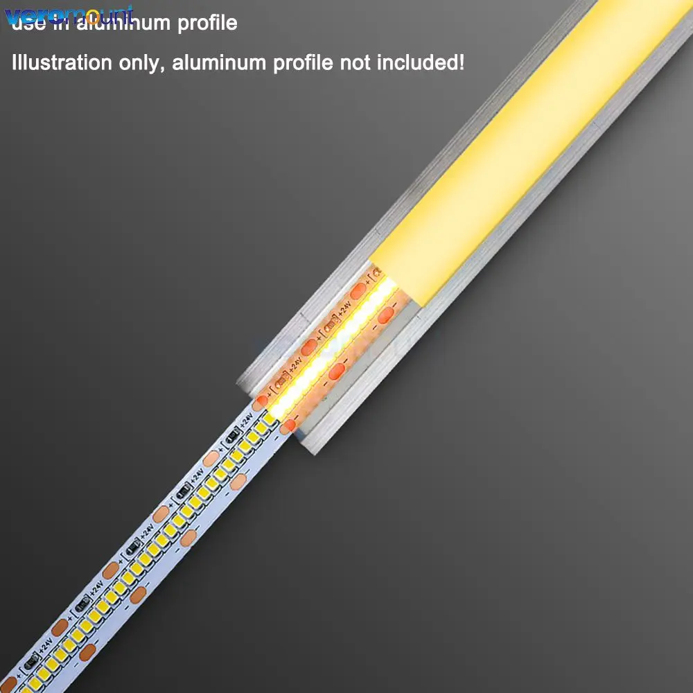 5m 24V DC 고밀도 2025 LED 스트립 420LED/m 3000K 자연 흰색 4000K 6000K LED 선형 백라이트 CRI85 고휘도 IP20