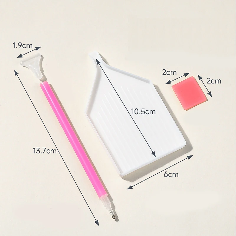 3Pcs Nail Art Rhinestones Pickers, Dotting Pen with Storage Tray Glue Clay for Diamonds Fashion Stones Picking Tools Set 5