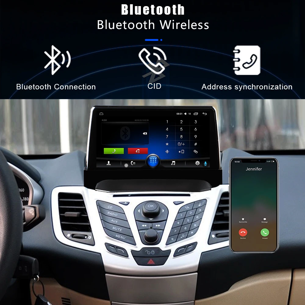 For Ford Fiesta 2009-2014 Car Multimedia Player Gps Navigation Radio Stereo 2 Din Dsp Carplay Head Unit 128g Android 11.0 - Car Multimedia Player AliExpress