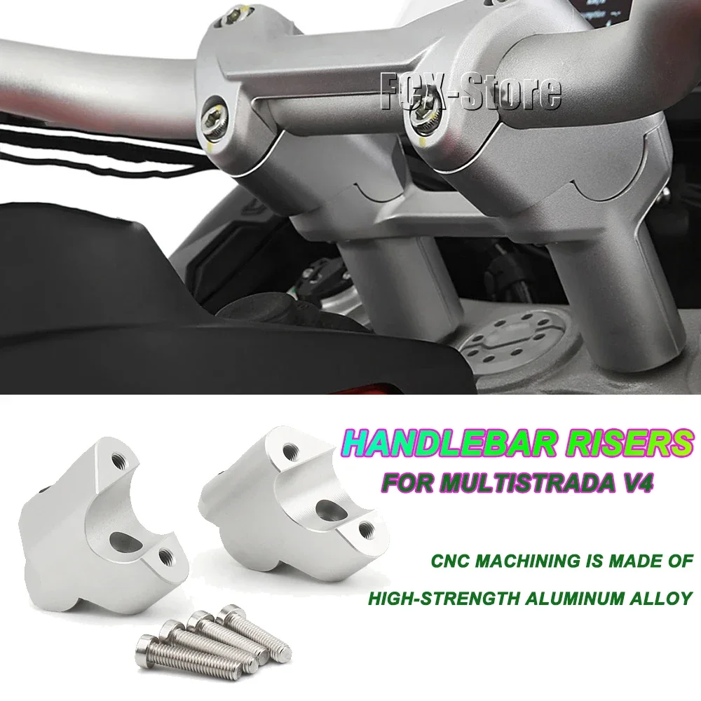 Élévateur De Guidon De Moto Pour Ducati Multistrada V4S V4 S V4 Pikes Peak Rally, Pince De Barre De Poignée, Adaptateur De Déplacement Arrière