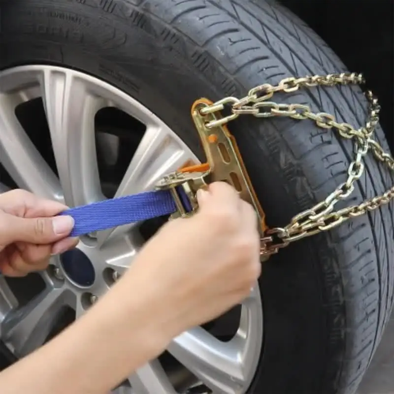 Car Tire Anti-Skid Chains Automobile Snow Chains Universal Tire Anti-skid Snow Mud Sand Wheel for Truck Passenger
