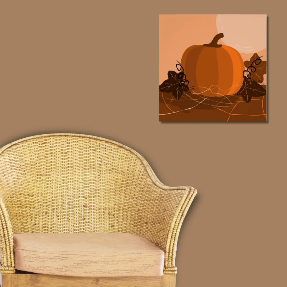 

Traditional Orange Pumpkin Poster Poster Print Wall Mural Modern Vintage Room Decoration Art Home Picture Funny Decor No Frame