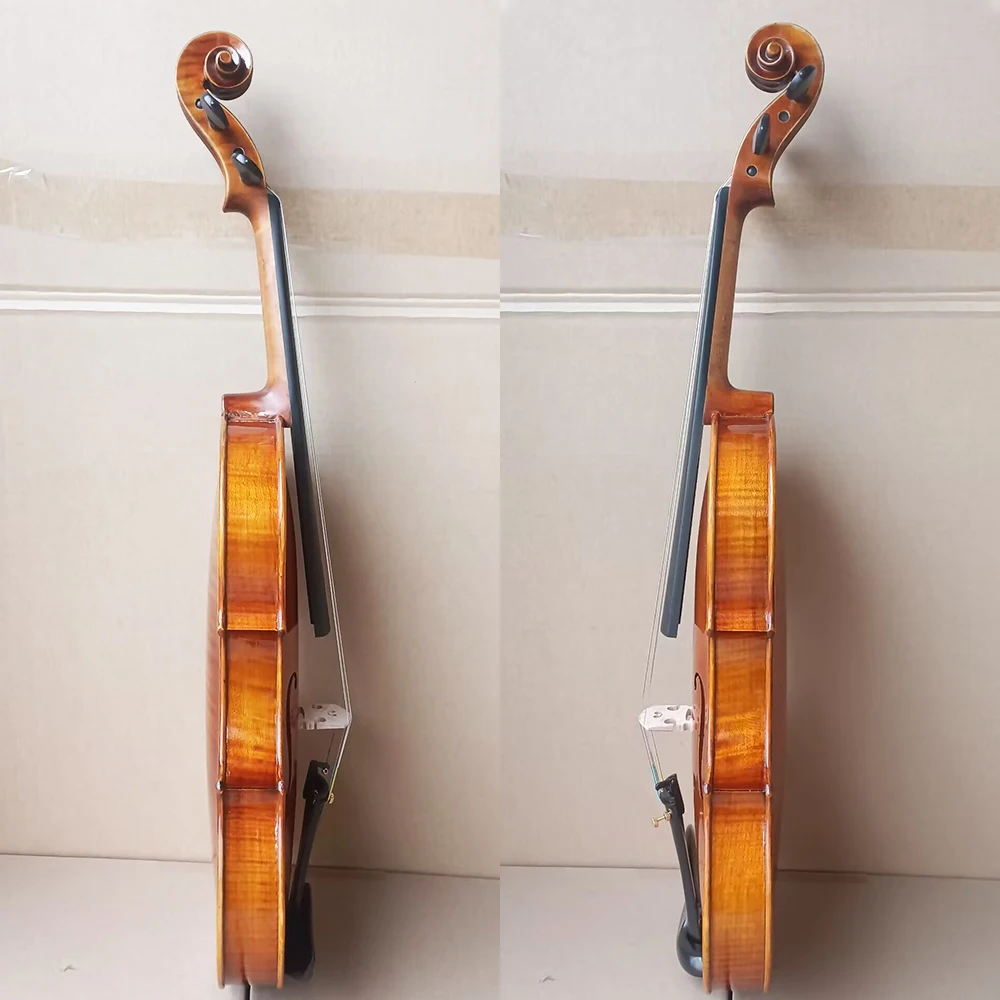 over 20 years tiger patterned maple Handmade violin 4/4 Italian oil varnish Retro Violin beginner Professional string instrument