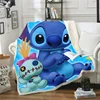 Cartoon Stitch Blanket Soft Throw 3D Print for Adults on The/Bed/Sofa/Plane/Travel Bedspread Kids Gift 100x140/150x200CM 5