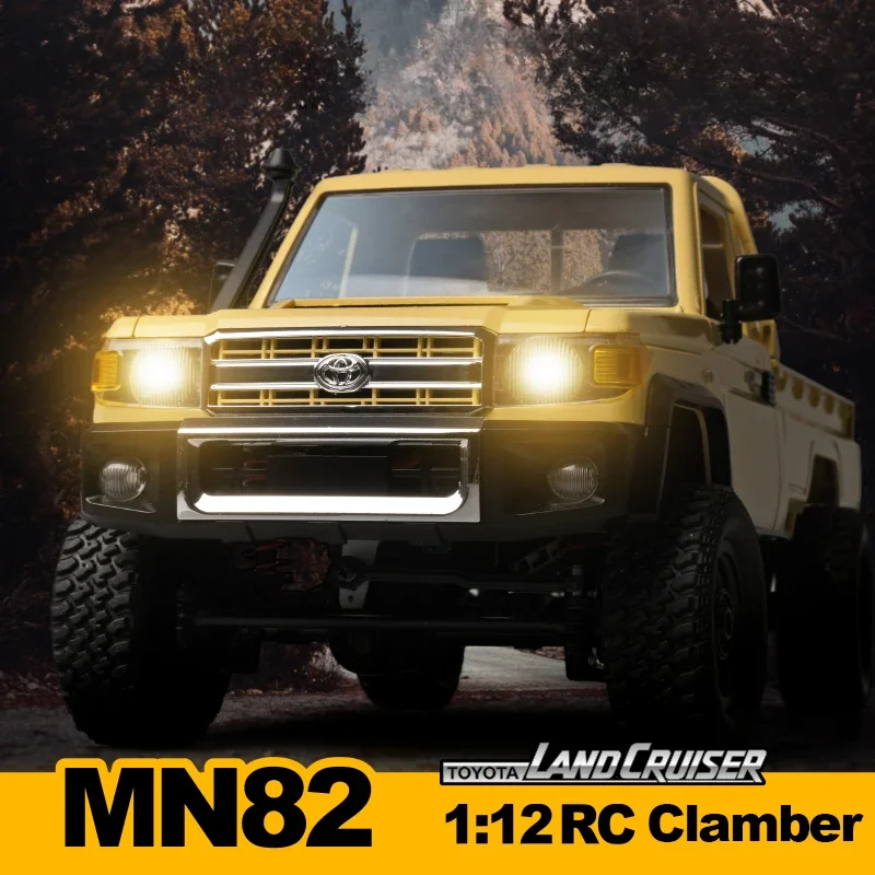 MN82 RC Climbing Off-road Vehicle 1/12 4WD Simulation LC79 Remote Control Pickup LED Lights Boy Remote Control Car Toy RC Cars Trucks