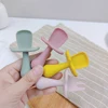 2Pcs/Set BPA Free Silicone Mini Fork Spoon Baby Learning Feeding spoon set Training Utensils For Newborn 1