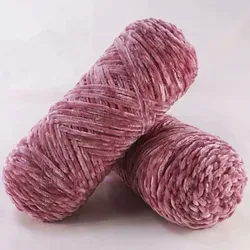 Luxurious Velvet Chenille Yarn for Amigurumi and Knitting - Soft, Plush, 100% Polyester (100g, 130m) (07)