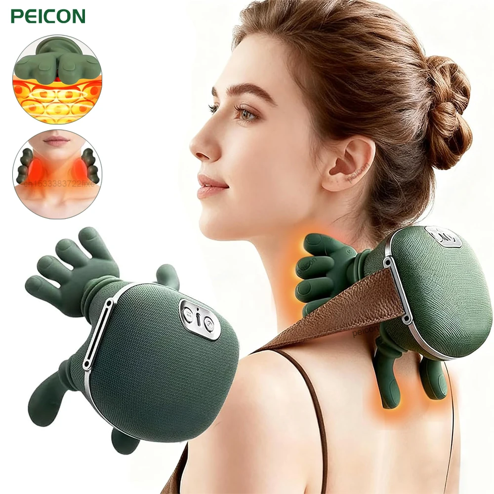 Neck Massager Electric Deep Tissue 4D Kneading Simulated Human Hand Massager For Neck Shoulder Pain Relief Muscle Relax