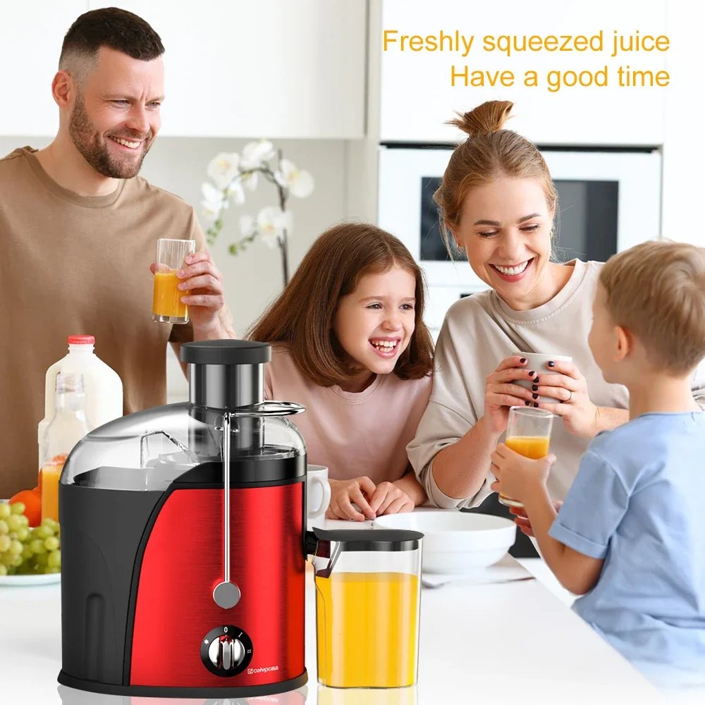 Juicer Centrifugal 400W Electric Orange Juicer Machine Household Large Caliber Residue Separation Vegetable Juicer 220V/110V