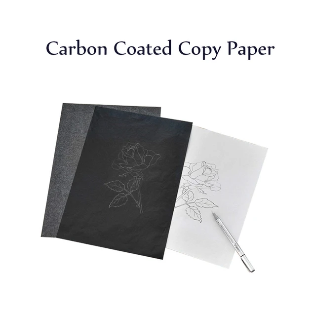 10pcs A4 Carbon Coated Copy Paper Black Legible Reusable Graphite Transfer  Tracing Painting Art Surfaces Copy