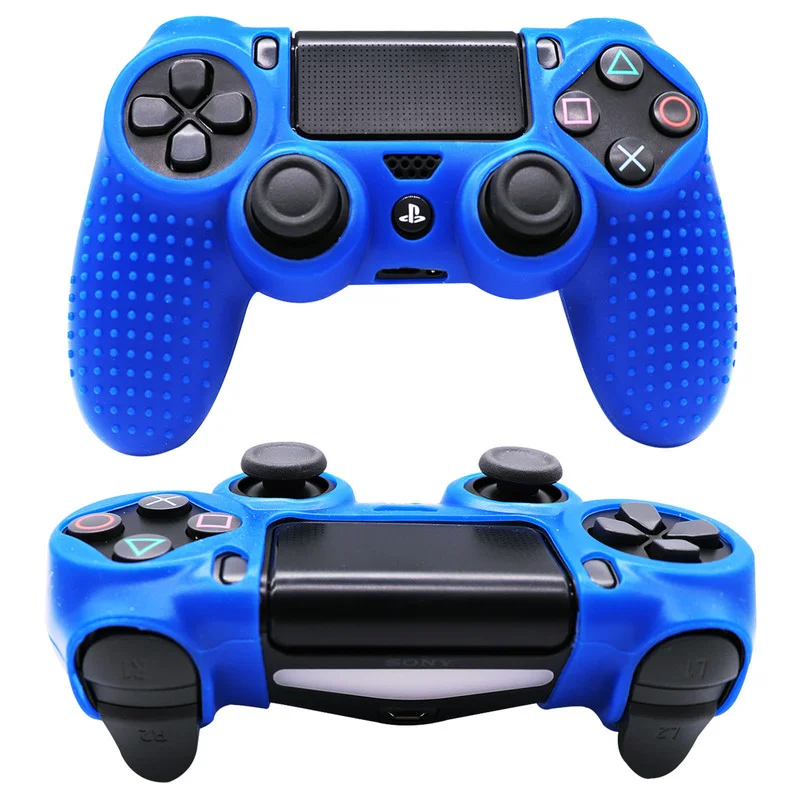 미끄럼 방지 소프트 실리콘 케이스, PS4 슬림 프로 컨트롤러 스킨 게임 패드 조이스틱 커버 케이스 액세서리